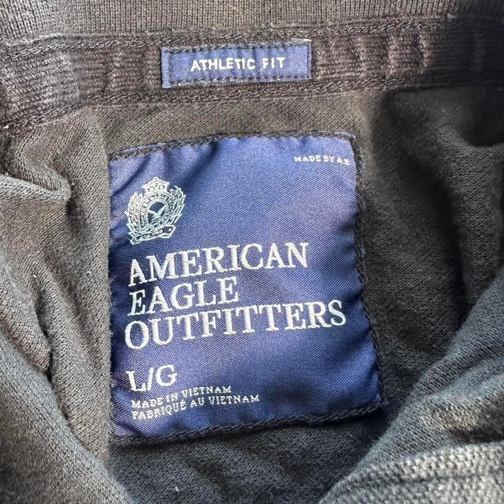American Eagle Outfitters black polo shirt Size L - Picture 3 of 4